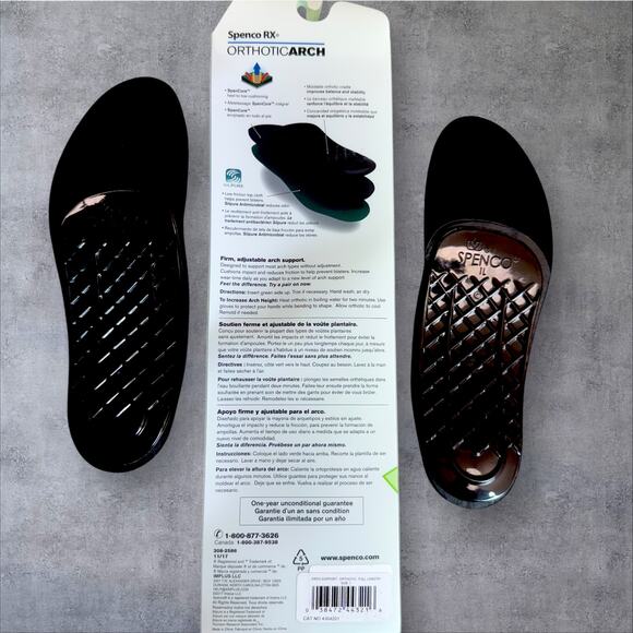 Spenco RX Orthotic Full Length Arch Support Shoe Insoles Pair Women Size 5-6 #1 - Picture 2 of 10